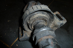 Old driveshaft bearing of a 1984 Mercedes-Benz 300 TDT