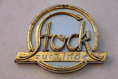 Shop sign in Freudenstadt