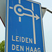 Sign for Leiden and The Hague