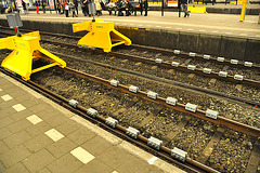 Buffers at The Hague Central Station