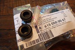 Valve stem seals for a Mercedes-Benz OM615 engine