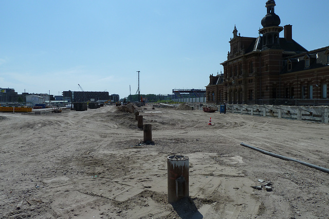 Delft – Major building works for the doubling of the railway line