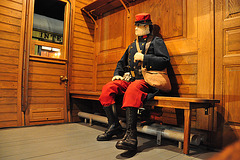 Holiday 2009 – French soldier in a train