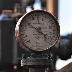 Dordt in Stoom 2012 – Pressure gauge of C. Louis Strebe Aktien-Gesellschaft of Magdeburg-Buckau