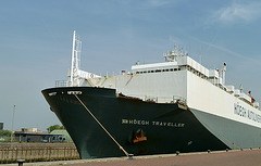 Höegh Traveller in the sea locks at IJmuiden