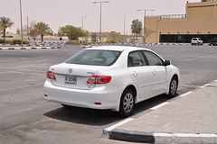 Dubai 2012 – My rental car – Toyota Corolla