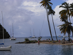 Bahía de Marigot en la isla de St. Lucia. Caribe