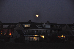 Moon over suburbia