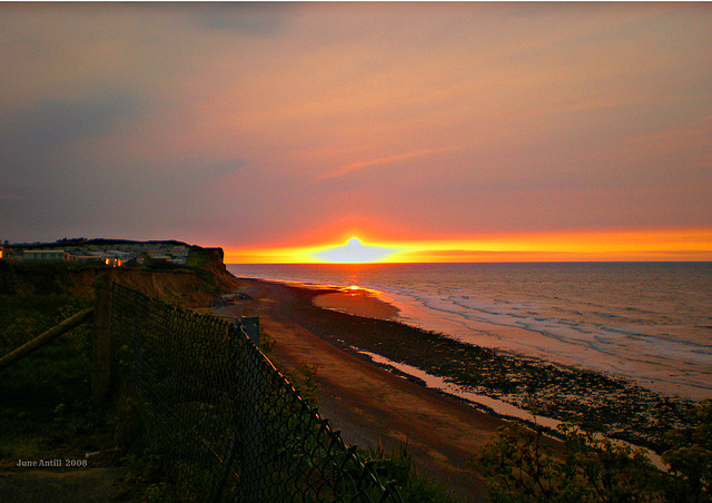 North sea sunset 2008