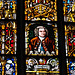 Leipzig – Stained-glass window depicting Bach in the Thomas Church