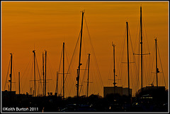 Hayling sunset...........Masts & rigging