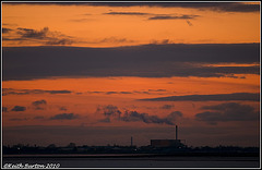 Portsmouth skyline sunset