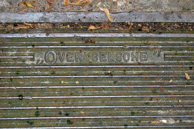 Drain cover of the „Overyselsche” in Santpoort