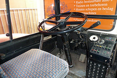 The Hague Public Transport Museum – Driver's seat of a Routemaster