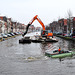 Dredging the Oude Singel (Old Moat) in Leiden