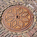 Manhole cover on the Binnenhof in The Hague