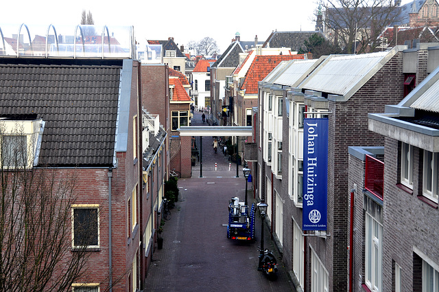 View of the Doelensteeg in Leiden
