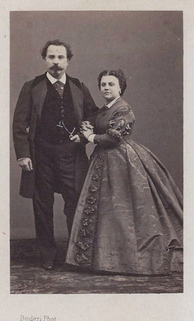 Louis and Pauline Gueymard (Lauters) by Disdéri