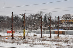 Berlin – Defunct railway signs on Frankfurter Allee