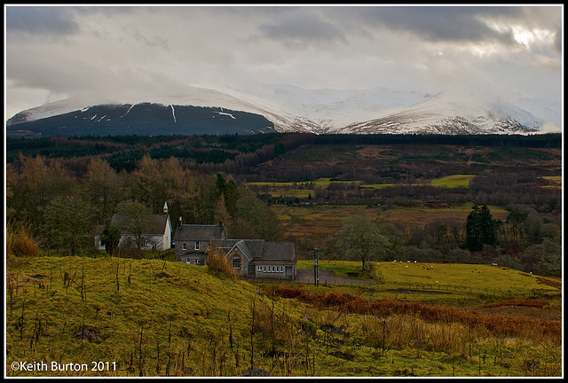 Memories of Scotland - Jan 2010: Distant snowy peaks.