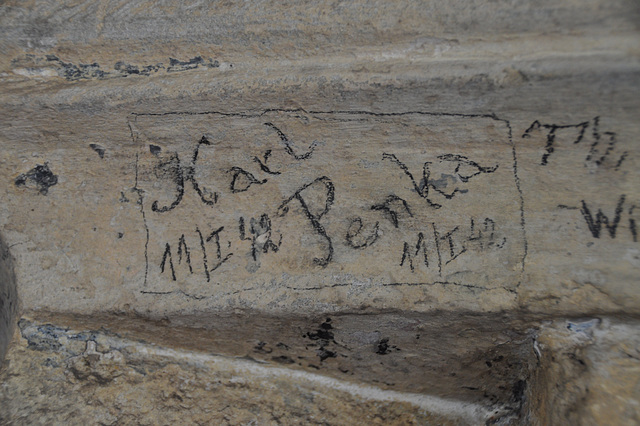 Holiday 2009 – Graffiti from 1942 on the Porta Nigra, Trier