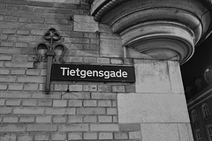 Danish street signs – Tietgensgade