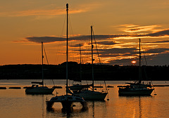 Sunset at Langstone Harbour