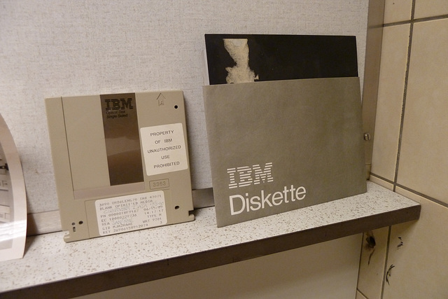 Hoogovens museum – Old floppy discs