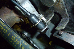 Tachometer pickup on the crankshaft
