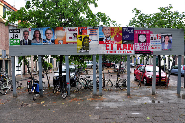 General election in Holland – Campaign posters