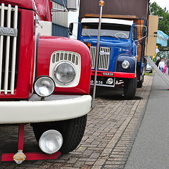 Dordt in Stoom 2012 – 1977 Scania L 11138 S & 1967 Scania L 3648 BK
