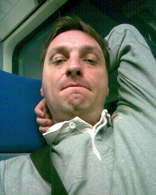 Me in the train