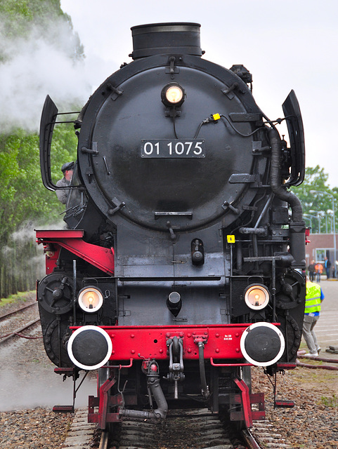 Dordt in Stoom 2012 – Engine 01 1075 of the Stoom Stichting Nederland at Baanhoekweg