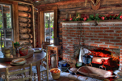 Heritage Village Cabin Main Room- A Simpler Place in Time - HDR