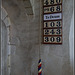 Hymn Numbers inside St Huberts Church, Idsworth