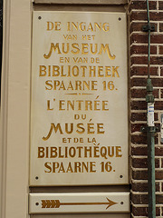 Sign of the Teylers Museum