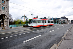 Tram on the Schloßbrücke