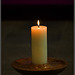 Solitary candle