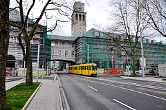 Rathaus and tram in Mülheim an der Ruhr