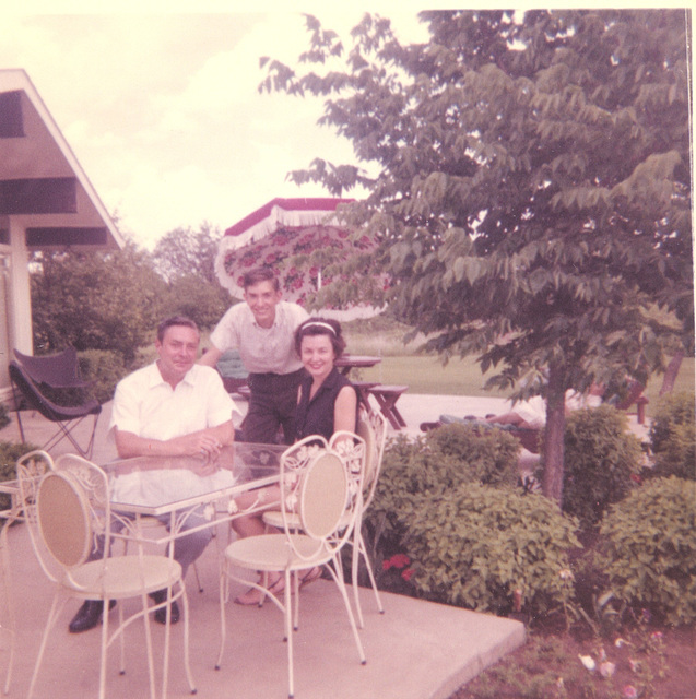 With dad and mom, about 1965