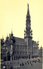 Old postcards of Brussels – City Hall