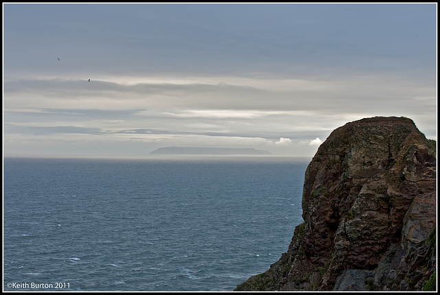 Lundy Island from Hartland Point