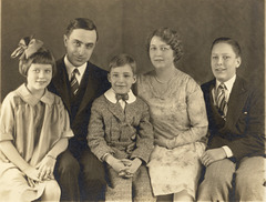 Grossenbach Family, Doris, Rudolph, Richard, Anna and Carl,  About 1929