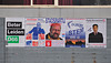 Voting posters for the municipal elections