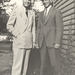 Dad with his father, college days, about 1936