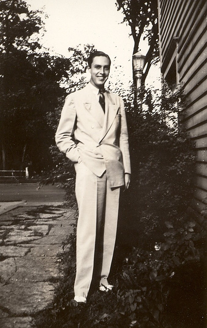 Dad, college days, about 1936