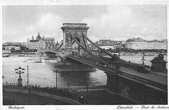 Old postcards of Budapest – Chain Bridge