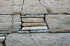 Detail of a stone wall in Delos