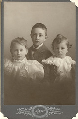 Grossenbach siblings, Johanna (Kate), Rudolph, and Paul (Pete), c. 1896