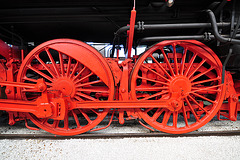 Technik Museum Speyer – Wheels of the steam loc 01 514